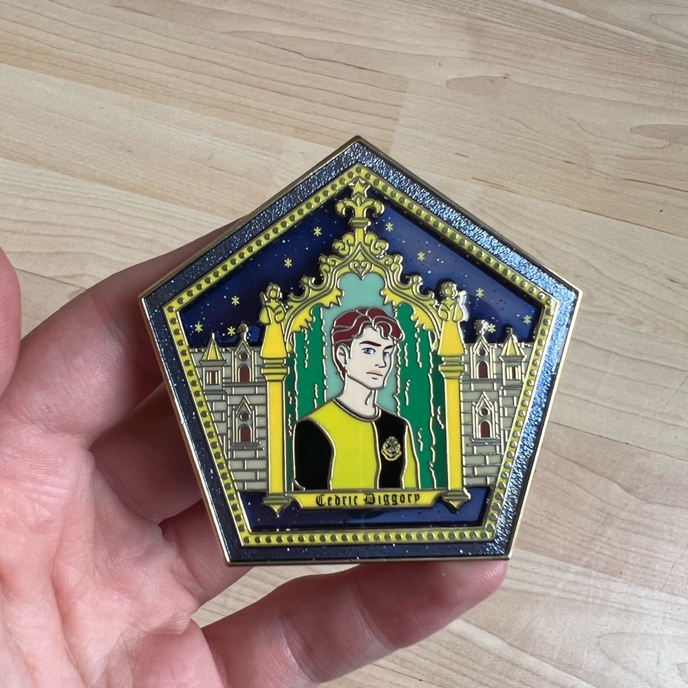 Cedric Diggory Chocolate Frog Pin
